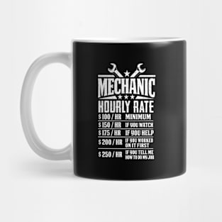 Mechanic Hourly Rate Mug